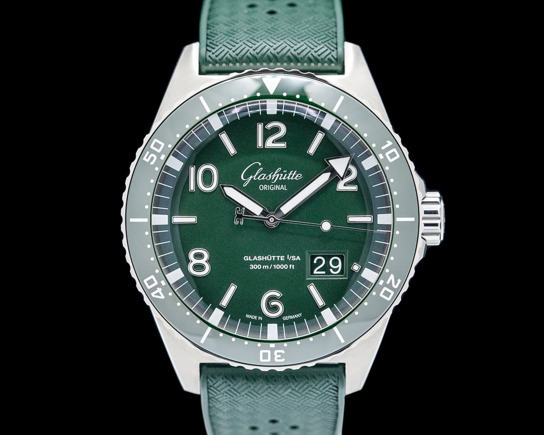 Glashütte Original SeaQ Panorama Date SS Reed Green Dial