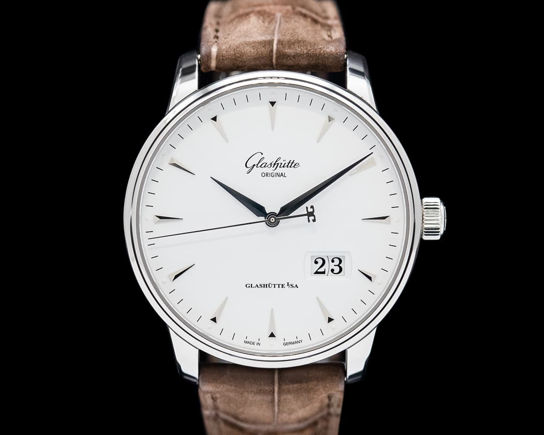 Glashutte Original Senator Excellence Panorama Date SS White Dial