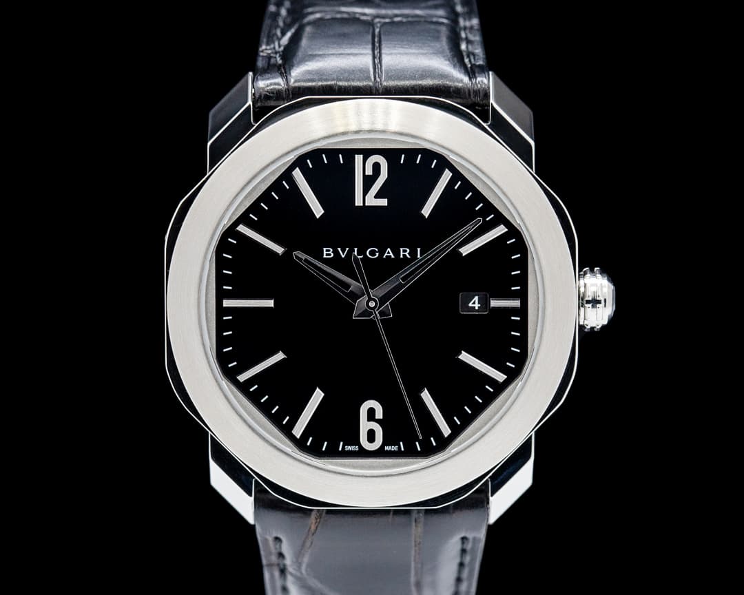 Bulgari 103084 Octo Roma SS Black Dial