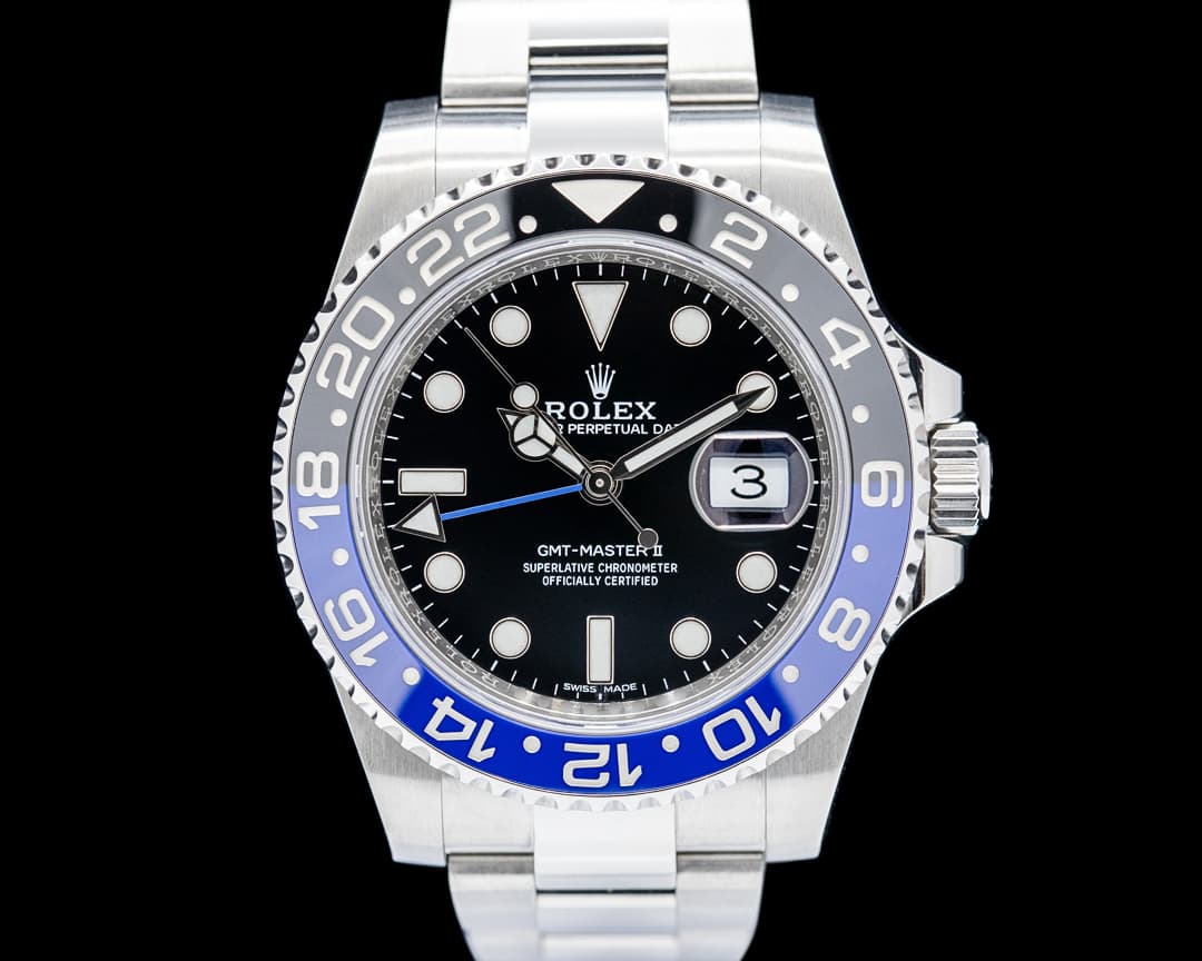 Rolex 116710BLNR GMT-Master II Batman SS Black Dial