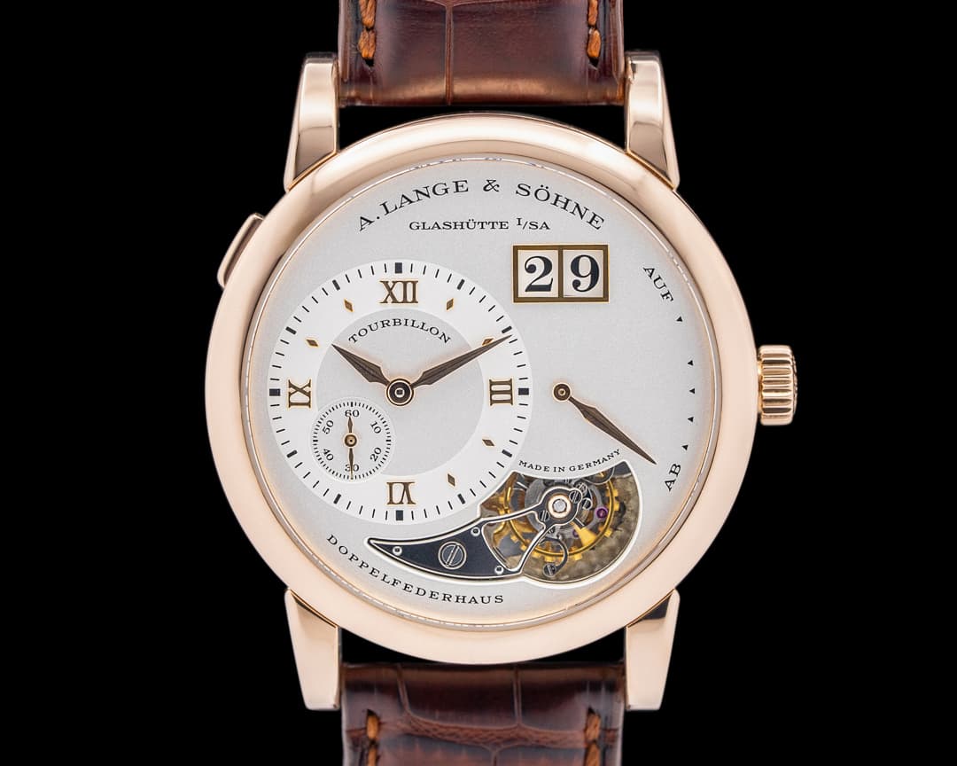 A. Lange and Sohne 704.032 Lange 1 18K Rose Gold Tourbillon LIMITED