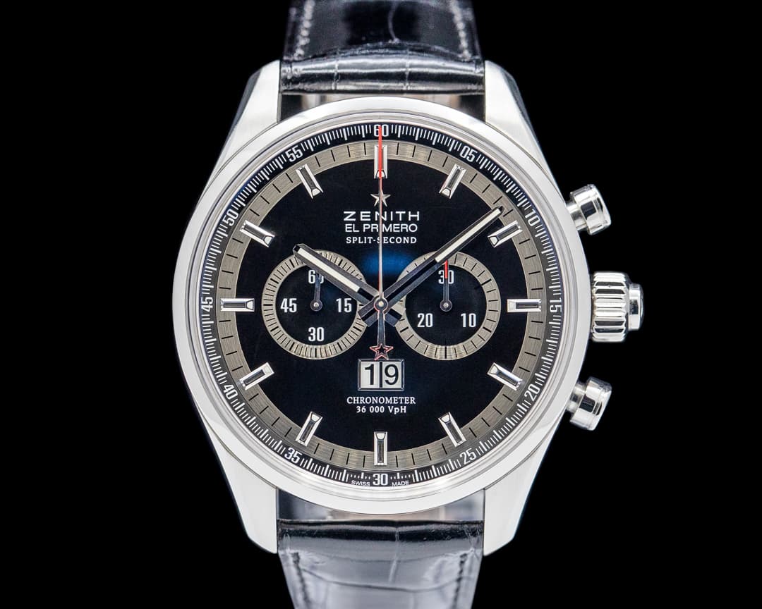 Zenith El Primero Rattrapante SS Black Dial