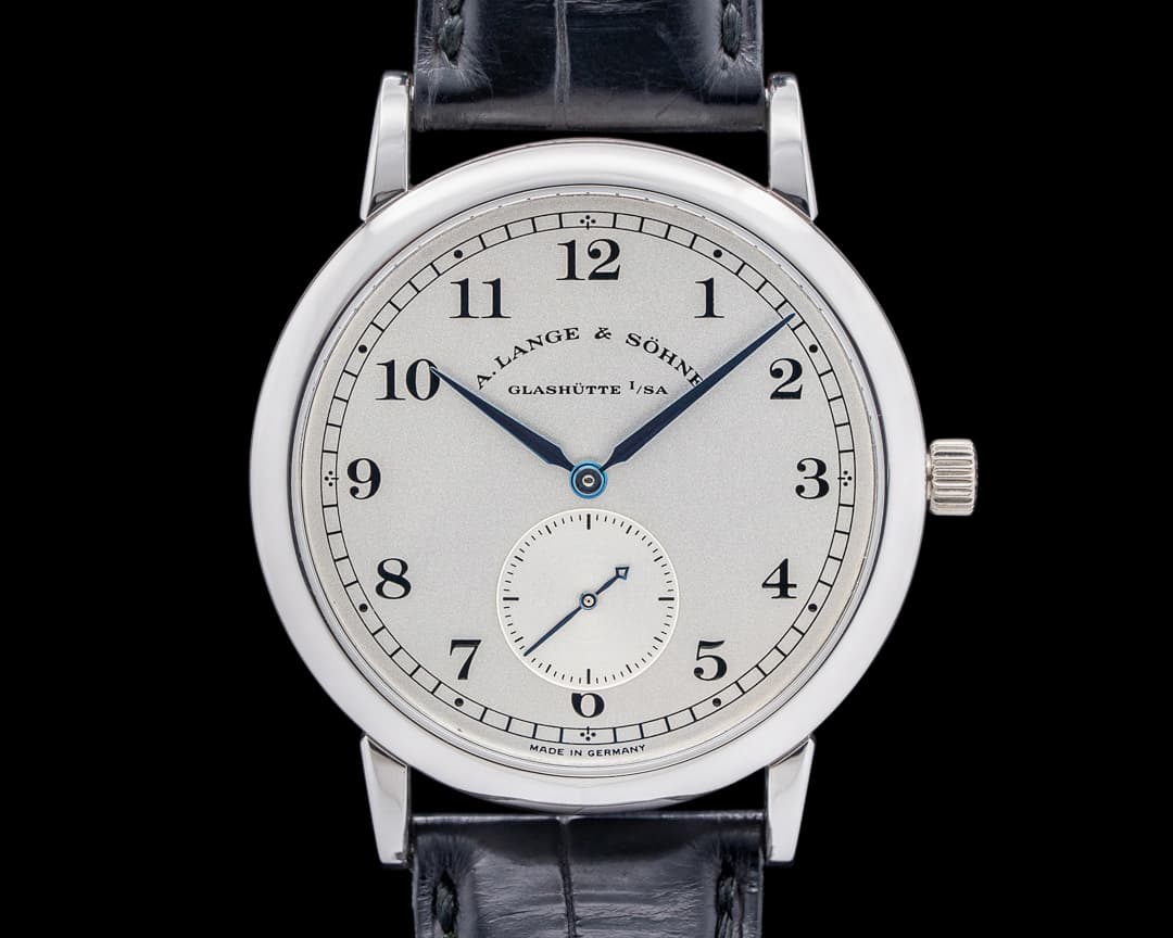 A. Lange and Sohne 206.025 Saxonia Platinum Argent Silver Dial