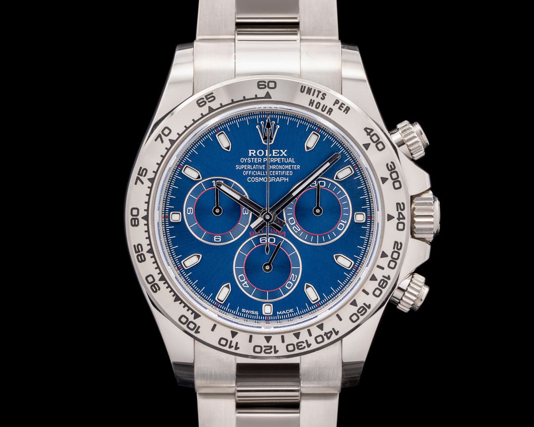 Rolex 116509 Daytona 18K White Gold Blue Dial