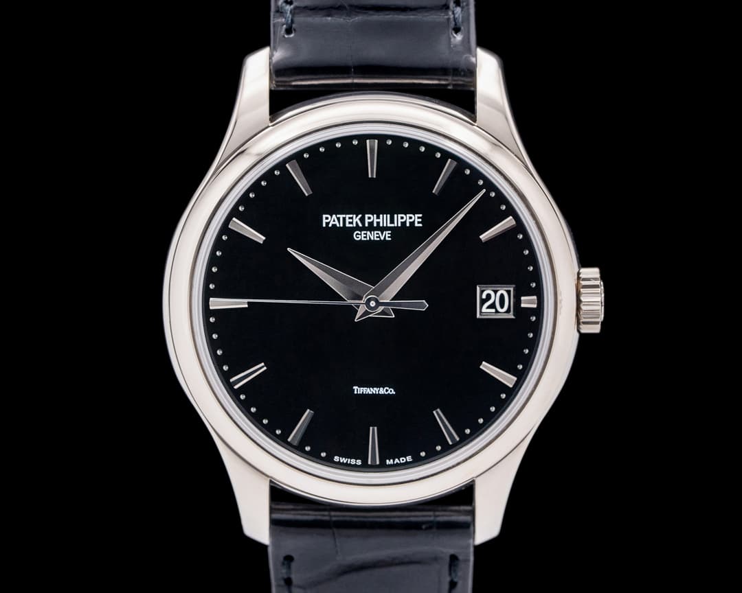 Patek Philippe 5227G Calatrava 18K White Gold Black Dial "TIFFANY & CO."