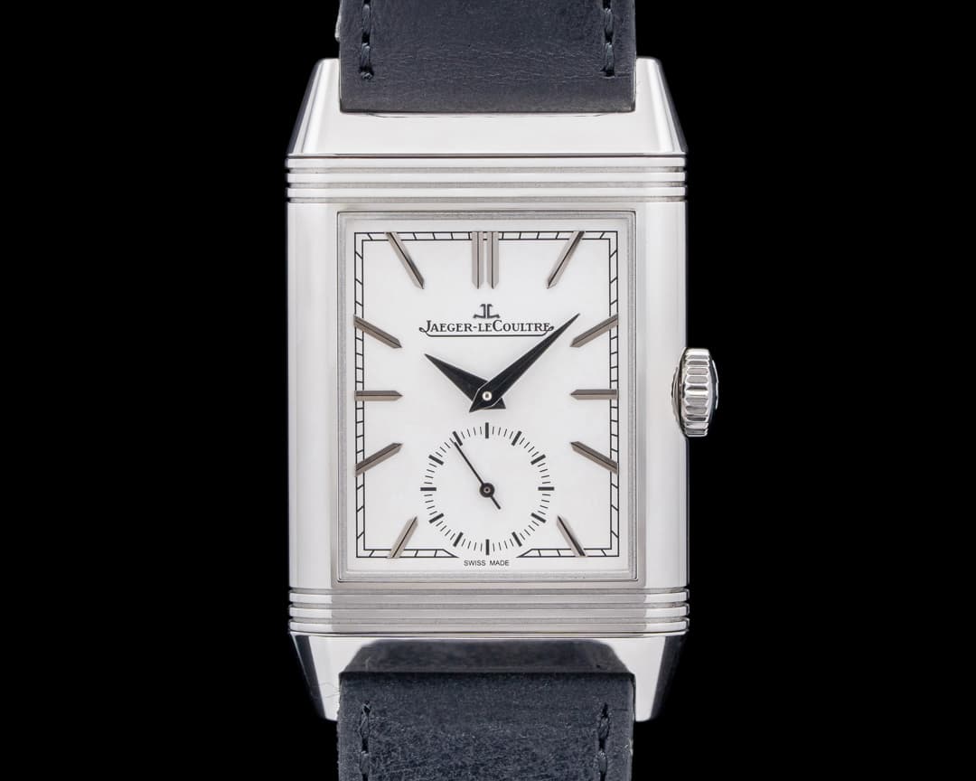 Jaeger LeCoultre Q713842J Reverso Tribute Small Seconds SS Silver Dial