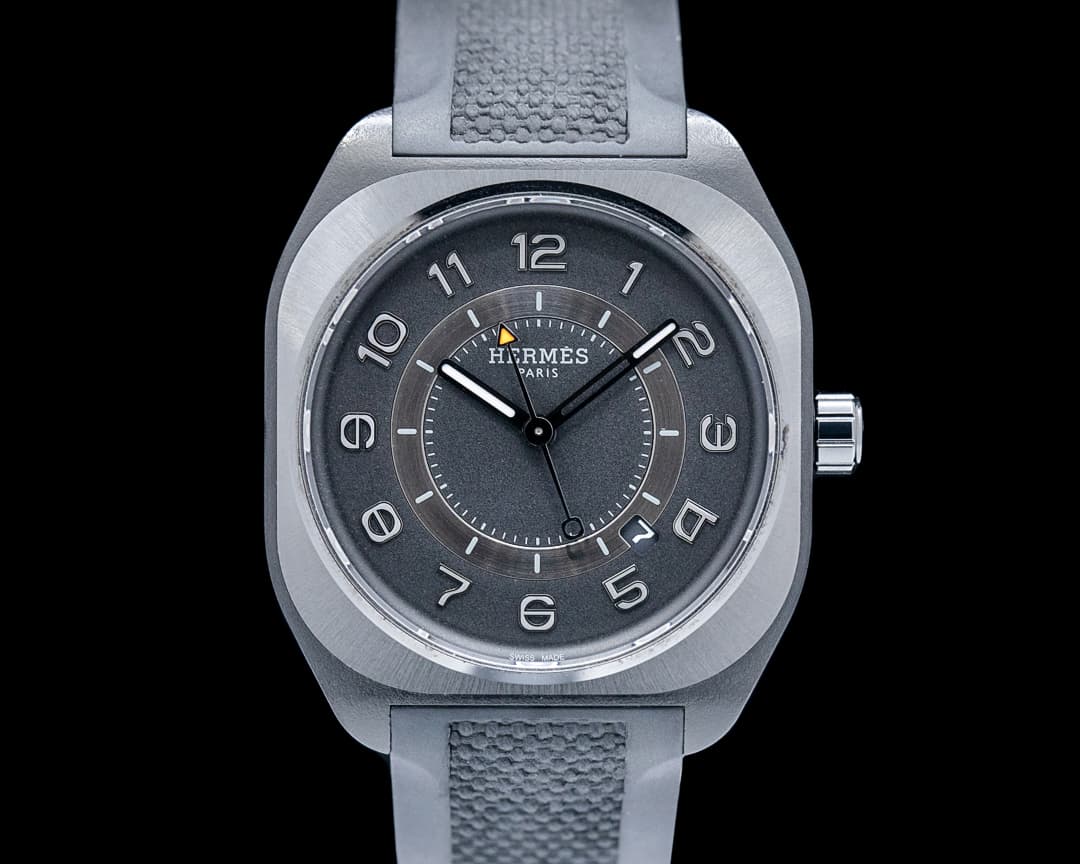 Hermes W049433WW00 H08 Graphene Composite Black Dial