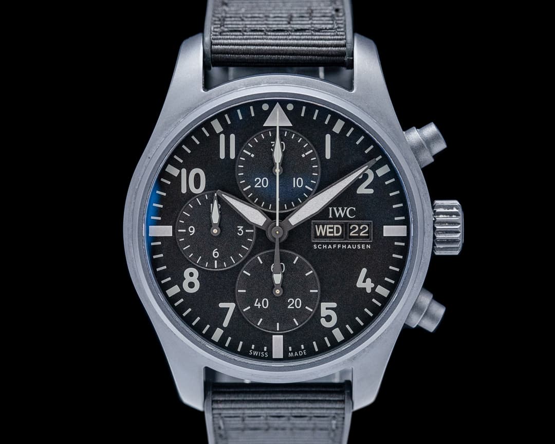 IWC IW388106 Pilot Chronograph 41MM TOP GUN Ceratanium Black Dial