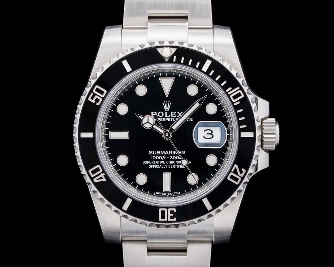 Rolex 116610LN Submariner Ceramic SS Black Dial