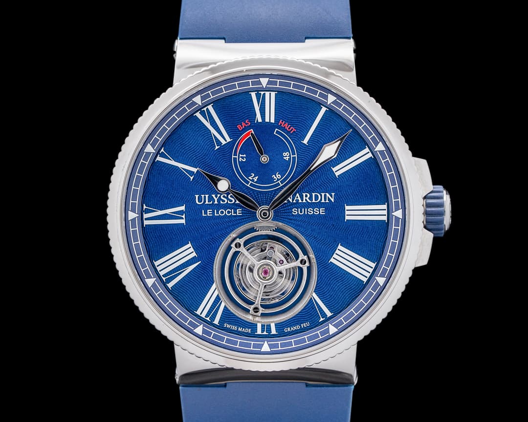 Ulysse Nardin Marine Tourbillon SS Blue Enamel Dial