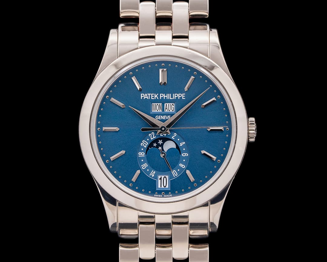 Patek Philippe 5396/1G Annual Calendar 18K White Gold Blue Dial
