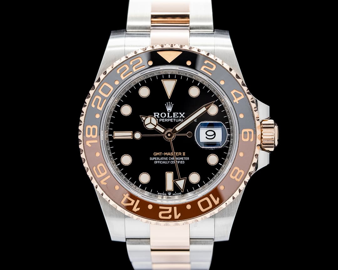 Rolex 126711CHNR GMT-Master II SS / 18K Everose Black Dial