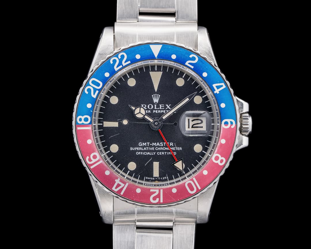 Rolex Vintage GMT Master "Pepsi Bezel" SS C. 1972