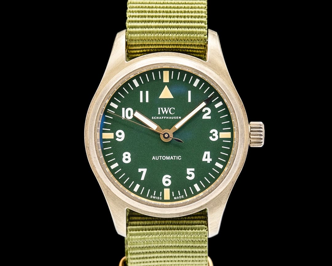 IWC IW324019 Pilot's Watch The Rake Bronze Green Dial LIMITED