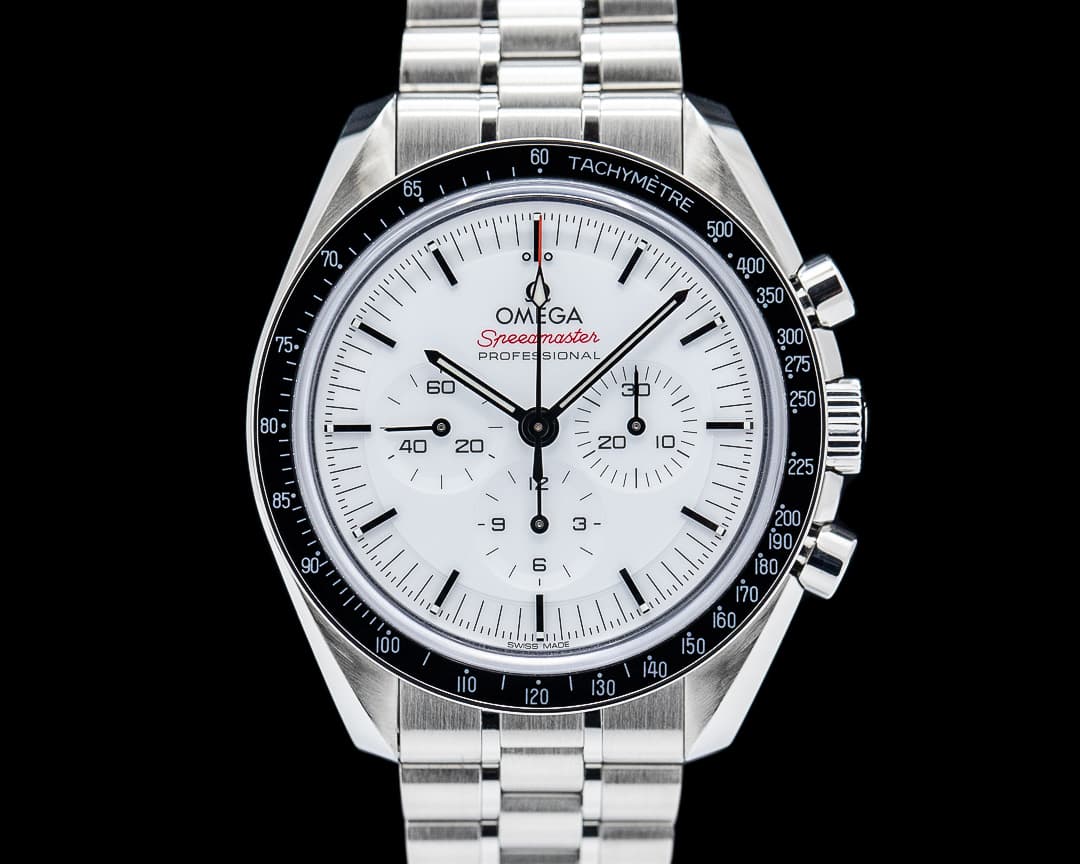 Omega 310.30.42.50.04.001 Speedmaster Moonwatch SS White Dial 2024