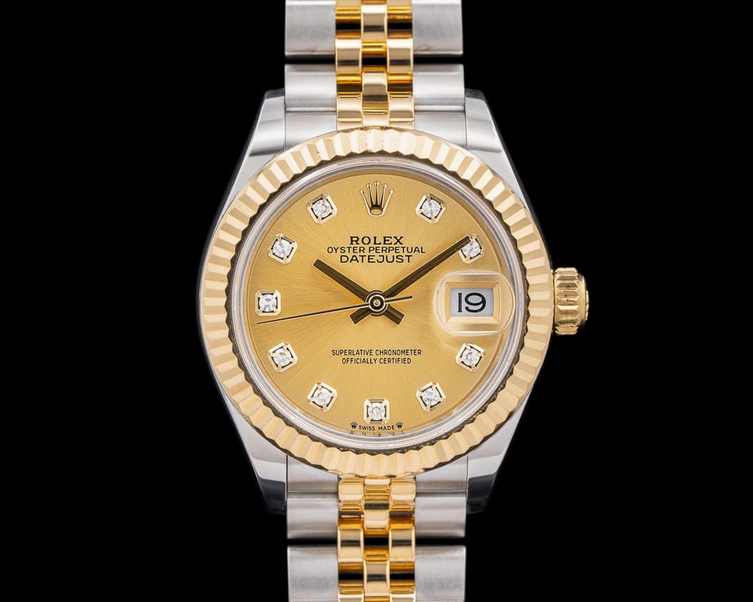 Rolex 279173 Lady-Datejust 28 SS / 18K YG Champagne Dial