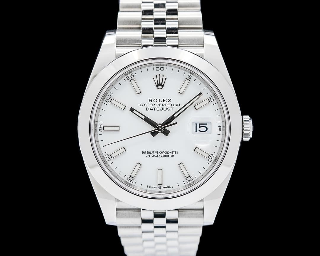 Rolex 126300 Datejust 41 SS White Dial