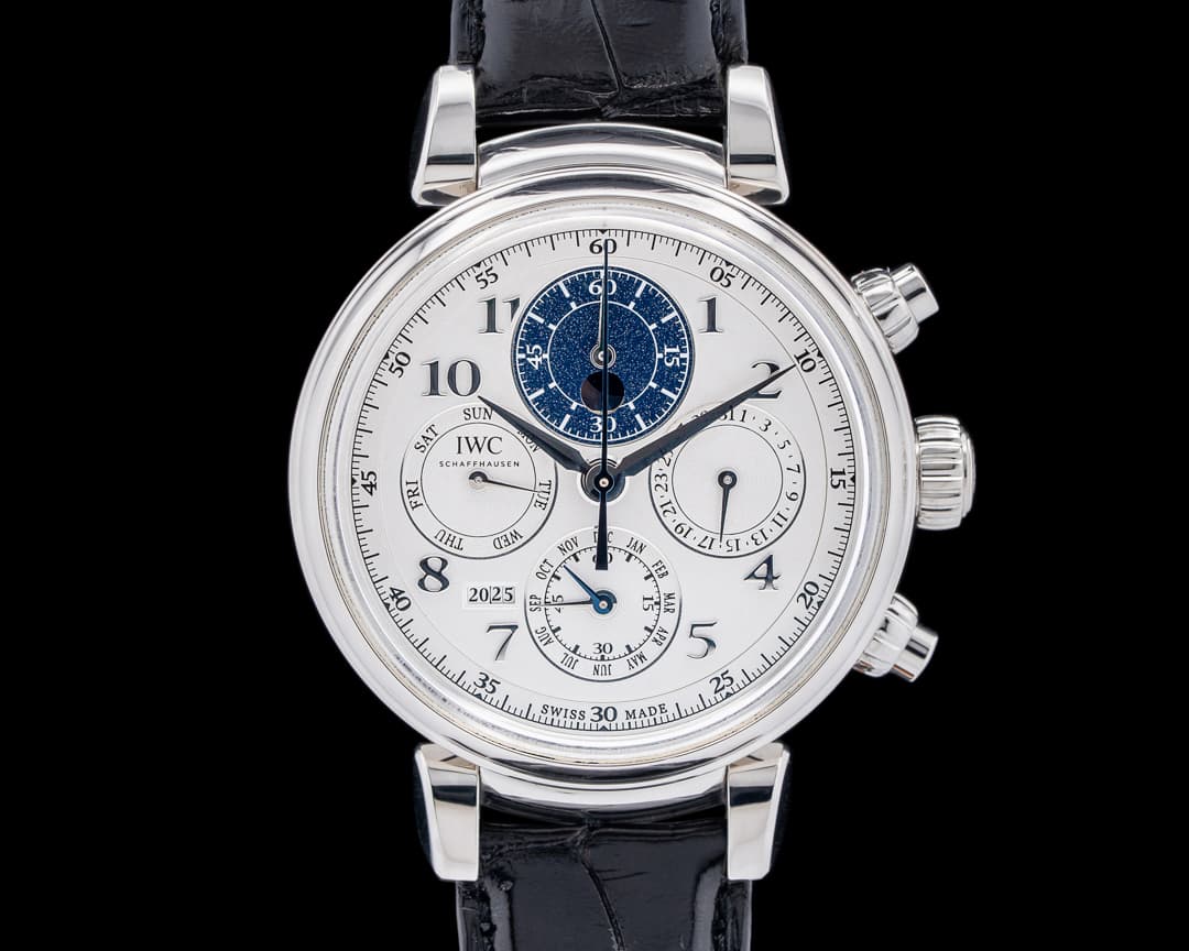 IWC IW392104 Da Vinci Perpetual Calendar Chronograph Platinum Silver Dial