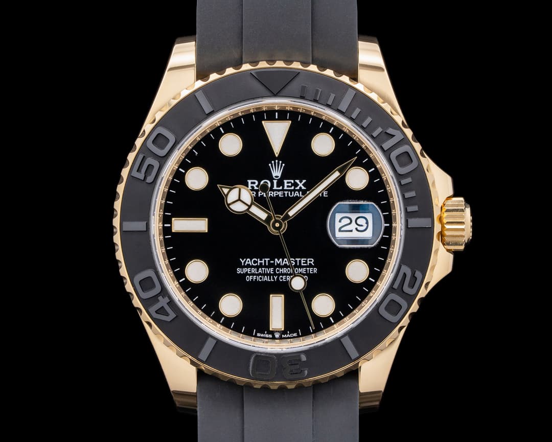 Rolex 226658 Yacht-Master 42 18K Yellow Gold Black Dial