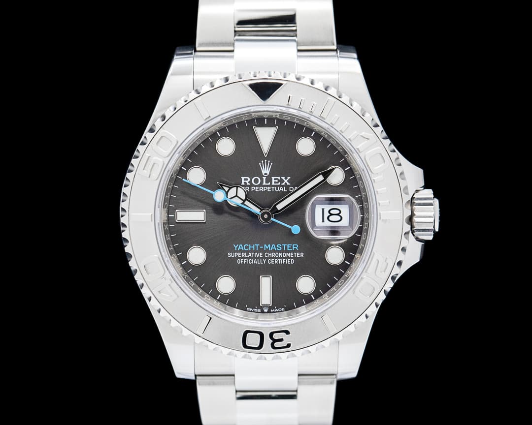 Rolex 126622 Yacht-Master 40 Oystersteel / Platinum Rhodium Gray Dial