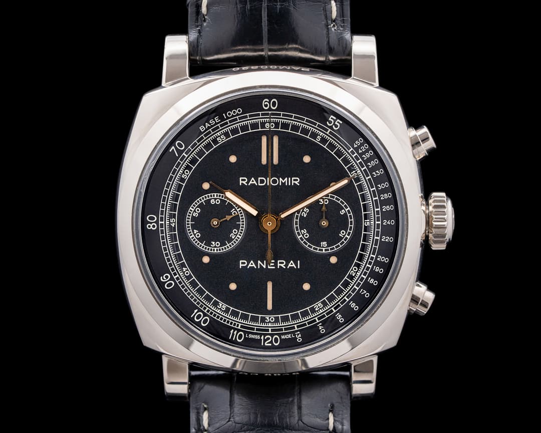 Panerai PAM00520 Radiomir 1940 Chronograph 18K WG Black Dial LIMITED