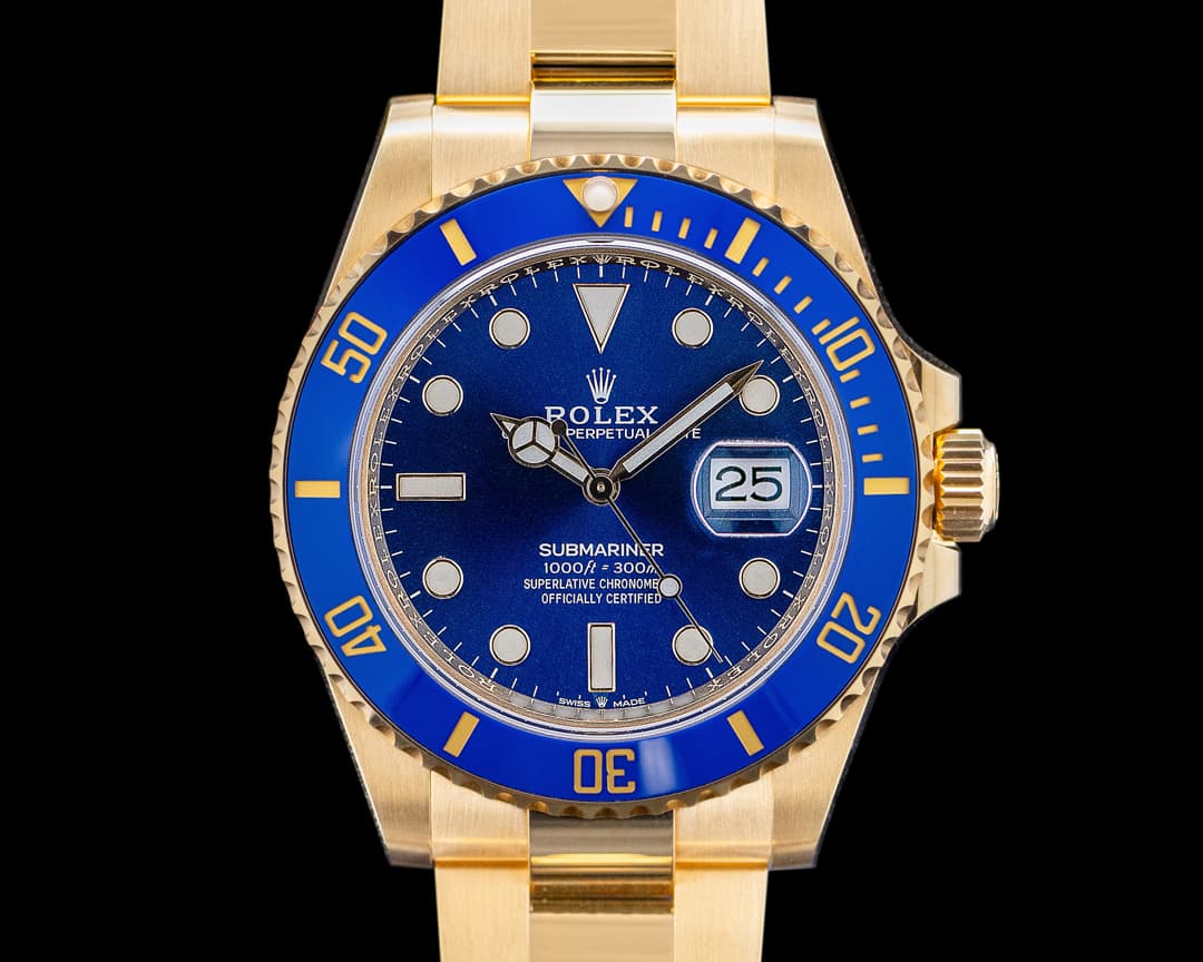 Rolex 126618LB Submariner Date 18K Yellow Gold Blue Dial