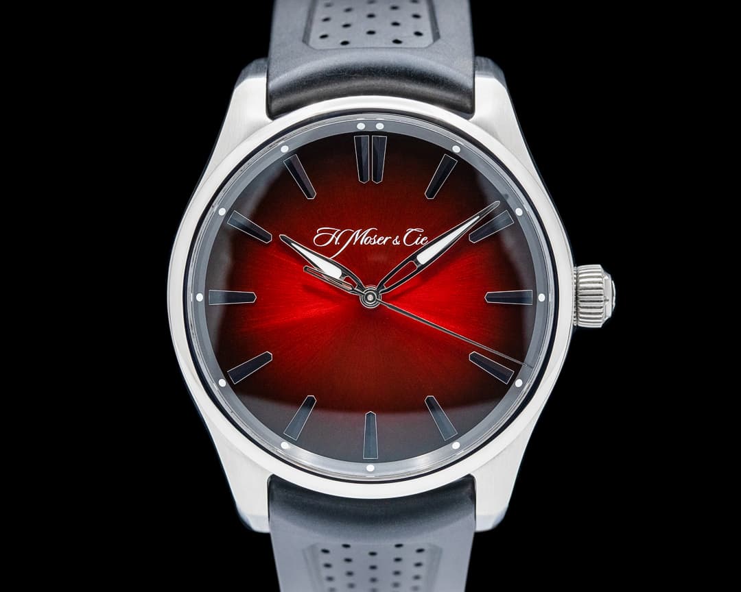 H. Moser & Cie. 3200-1207 Pioneer Centre Seconds SS Red Fume Dial