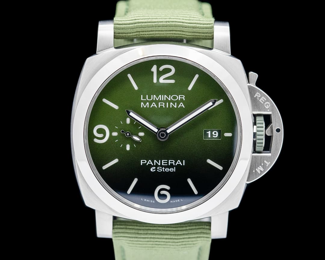 Panerai PAM01356 Luminor Marina eSteel Verde Smeraldo SS Green Dial 2024