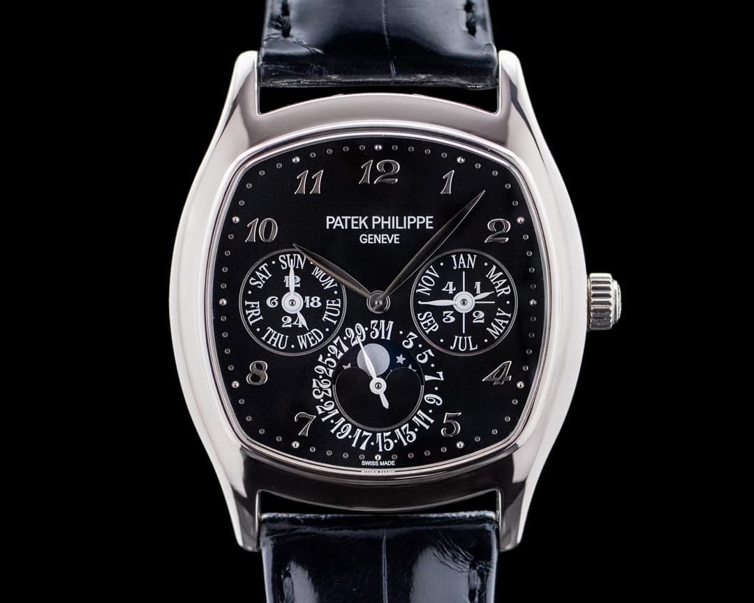 Patek Philippe 5940G-010 Perpetual Calendar 18K White Gold Black Dial