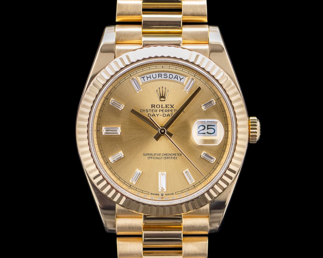Rolex 228238 Day-Date 40 18K Yellow Gold Champagne Dial