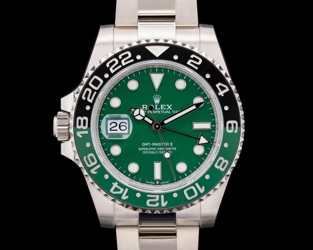Rolex GMT-Master II 18K White Gold Green Dial 2025 UNWORN
