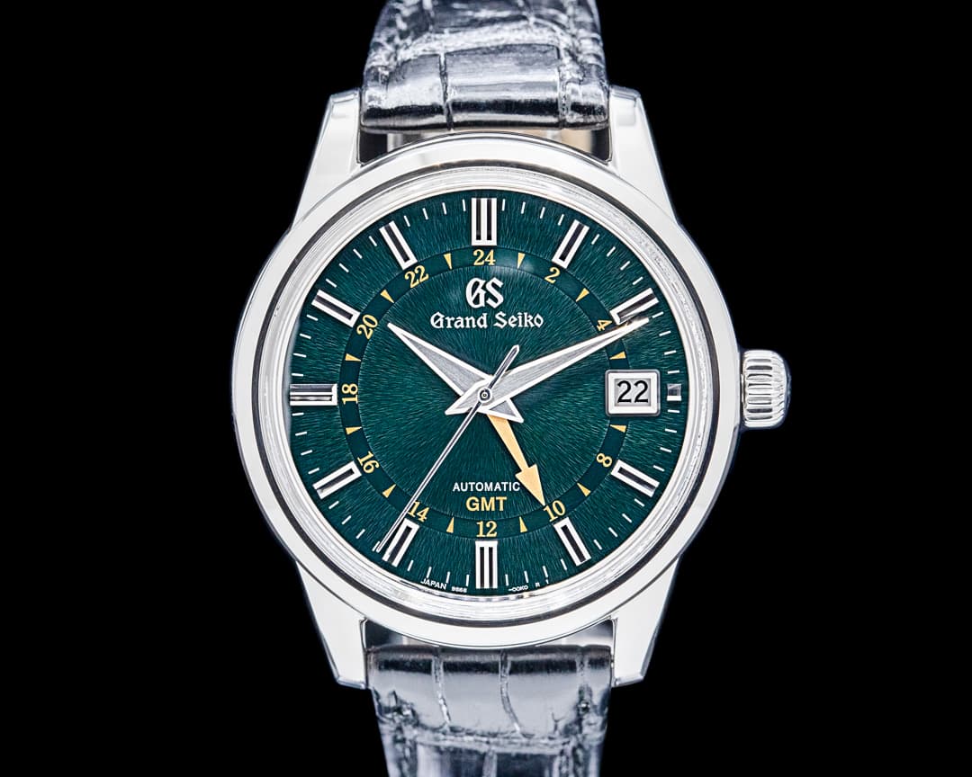 Grand Seiko SBGM241G Elegance GMT SS Green Dial