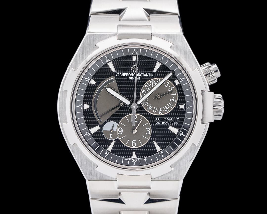 Vacheron Constantin 47450 Overseas Dual Time SS Black Dial