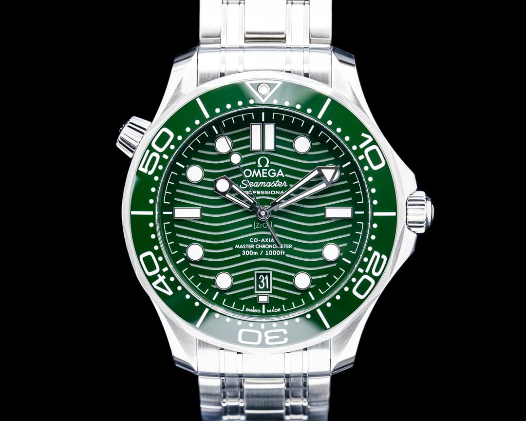 Omega Seamaster Diver 300M SS Green Ceramic Dial