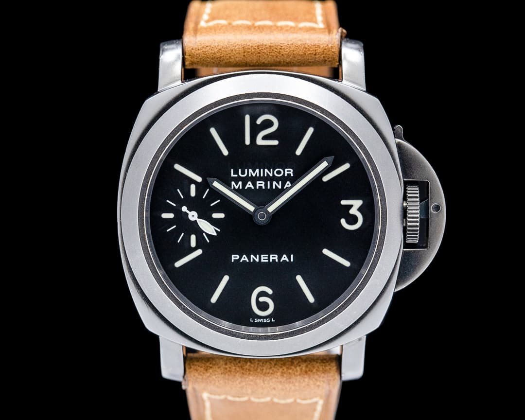 Panerai PAM00004 Luminor Marina Black PVD SS Black Dial