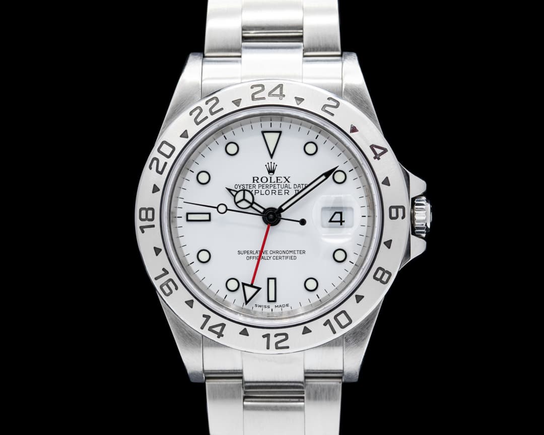 Rolex 16570 Explorer II SS White Dial Circa. 2006