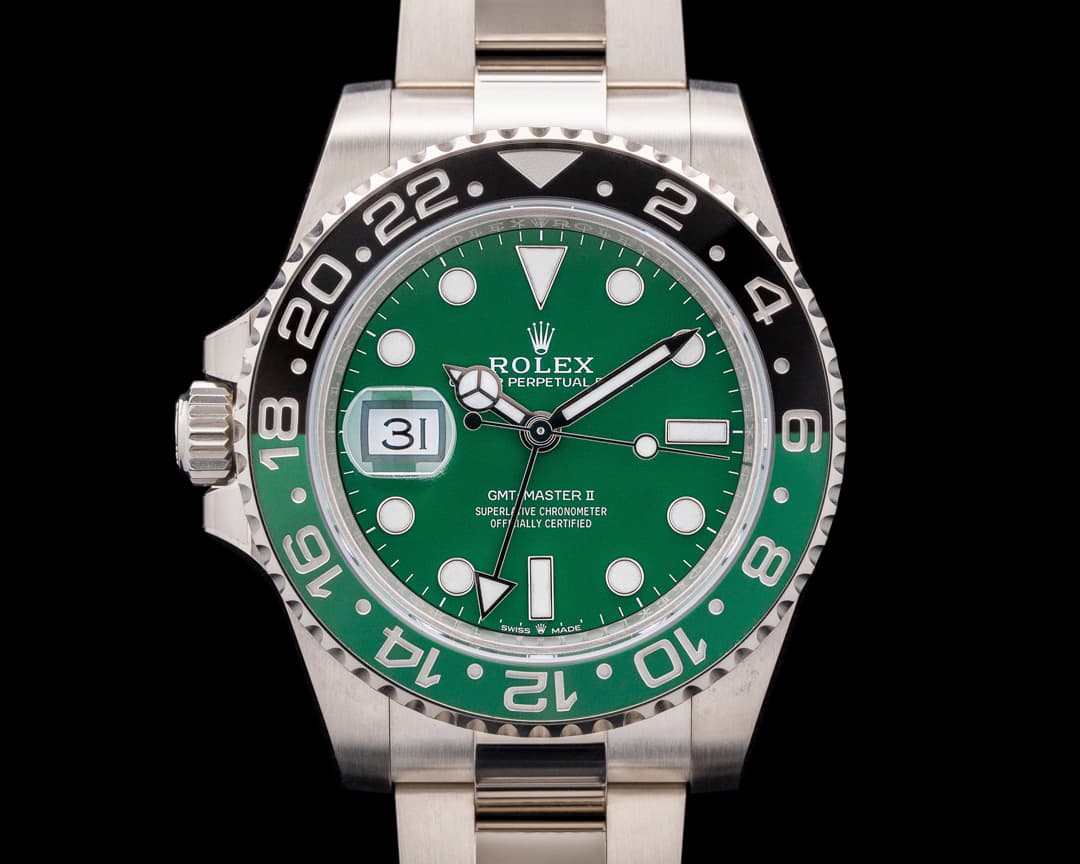 Rolex GMT-Master II 18K White Gold Green Dial 2025