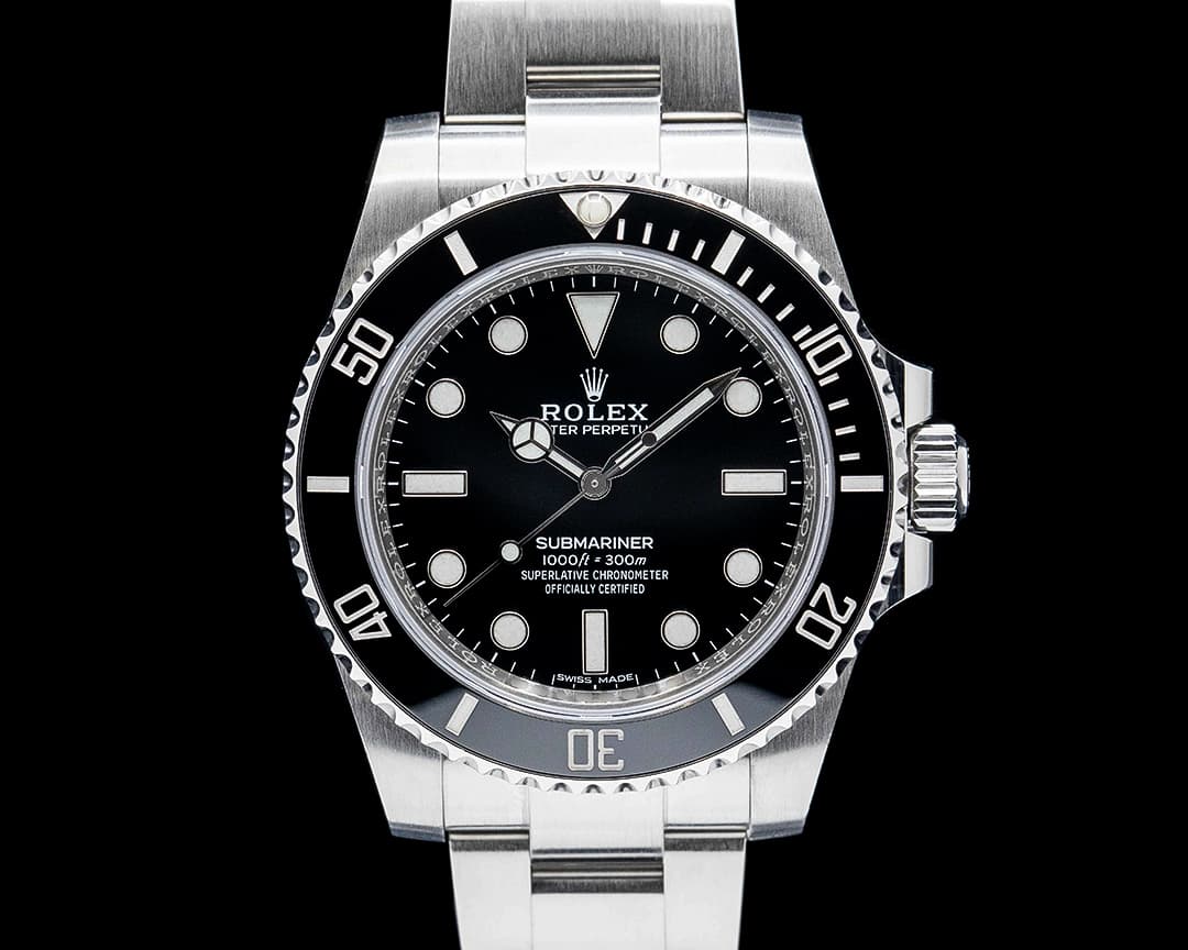 Rolex 114060 Submariner Ceramic Bezel SS Black Dial