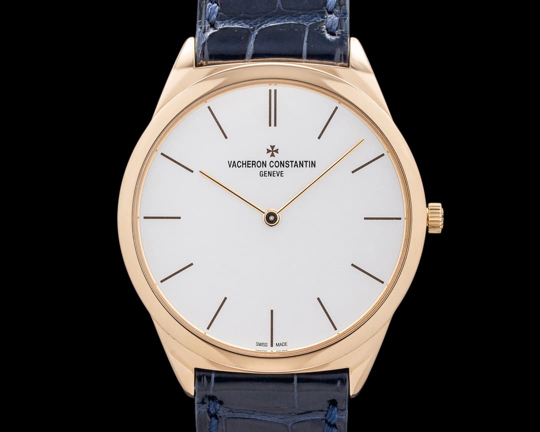 Vacheron Constantin 33155 Historiques Ultra-Fine 1955 18K Rose Gold Silver Dial