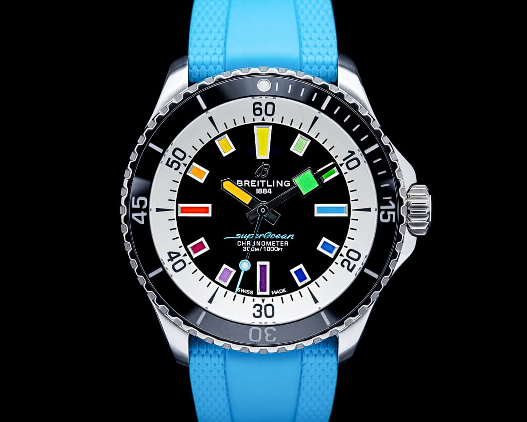 Breitling A17375 Superocean 42 Rainbow Automatic 42MM SS