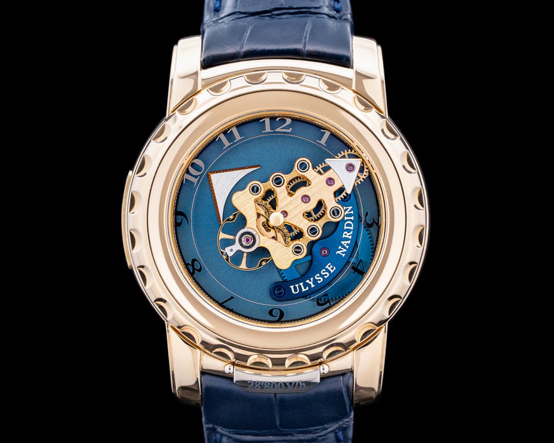 Ulysse Nardin 026-88 Freak Tourbillon 18K Rose Gold Blue Dial