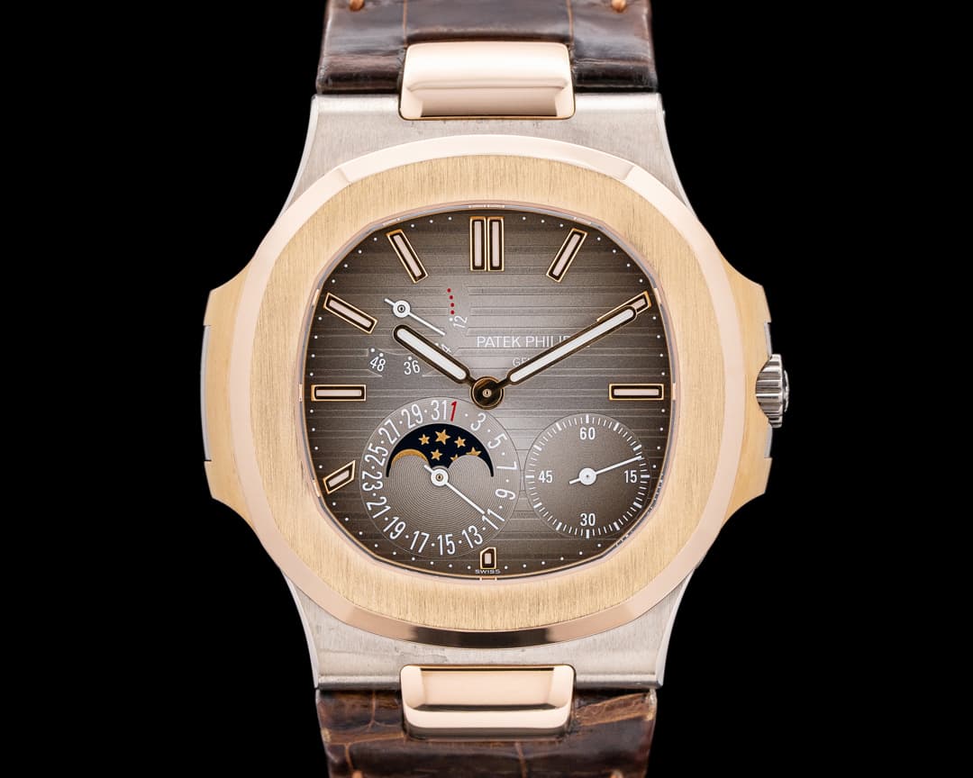 Patek Philippe 5712GR Nautilus 18K Rose Gold / 18K White Gold Brown Dial
