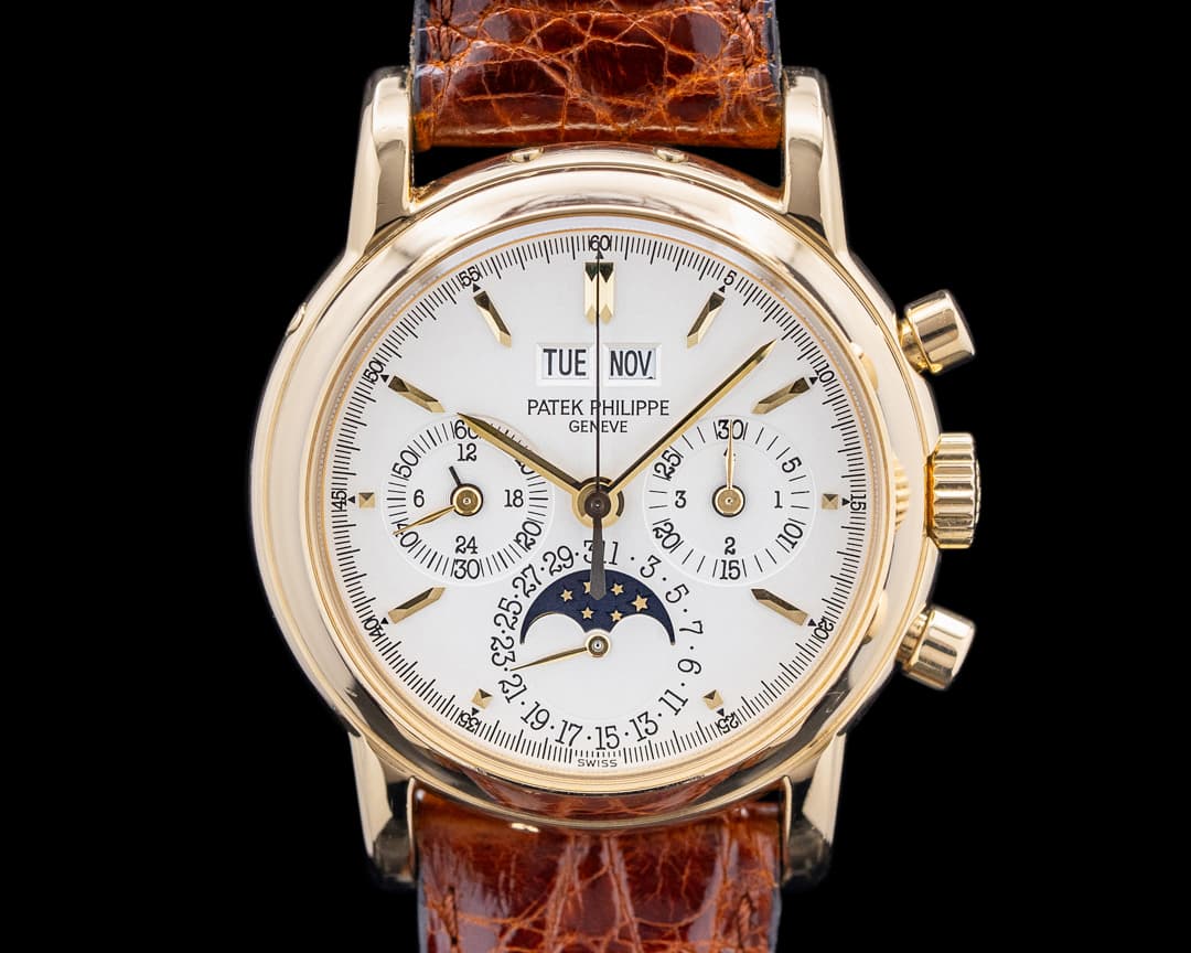 Image of Patek Philippe 3970J Perpetual Calendar Chronograph 18K YG Silver Dial (4th Series)
