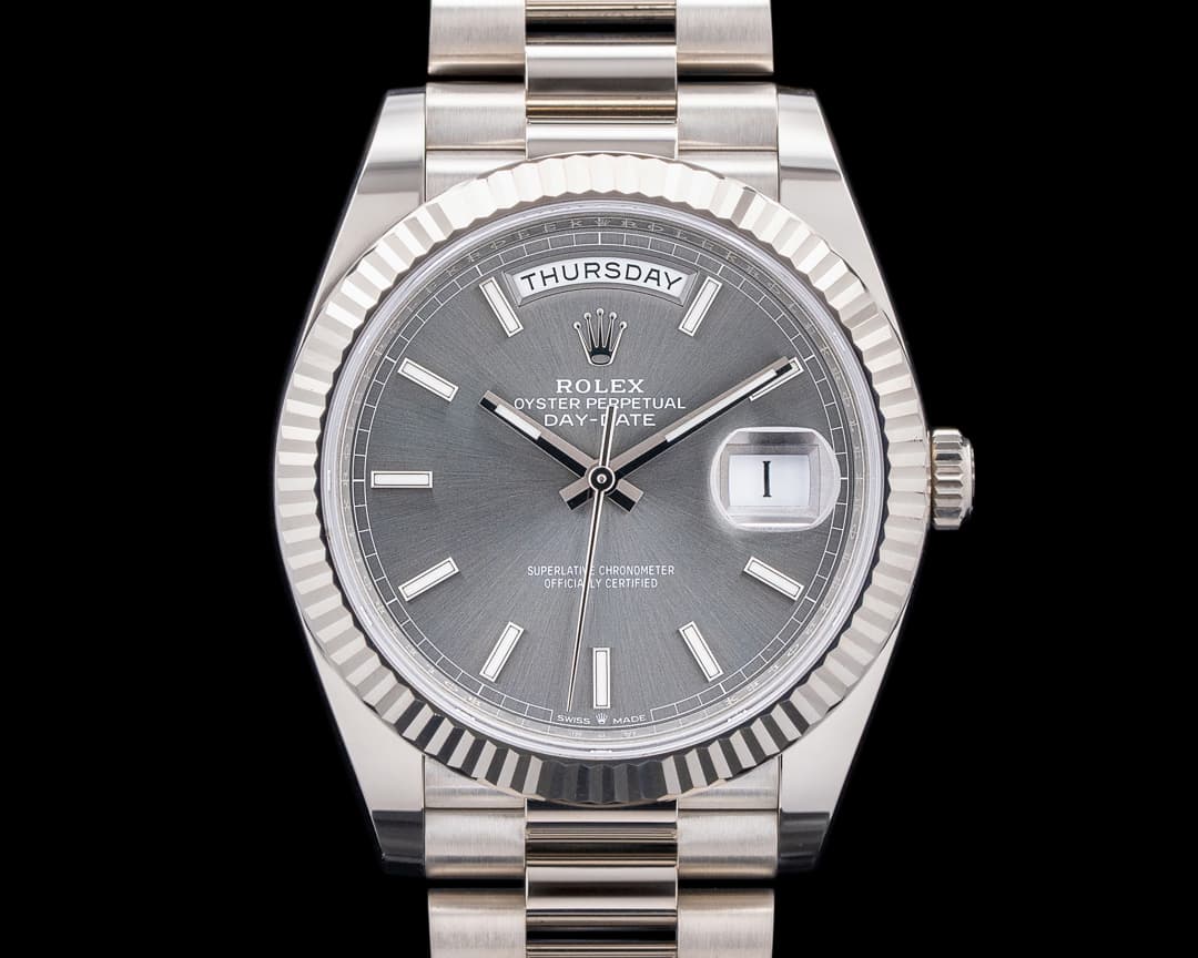 Rolex 228239 Day-Date 40MM 18K White Gold Gray Dial