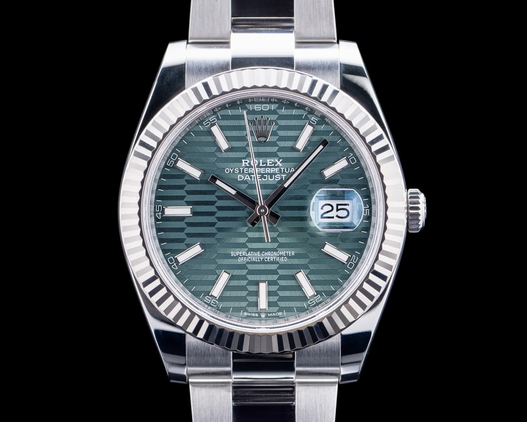 Rolex 126334 Datejust 41MM SS Green Motif Dial