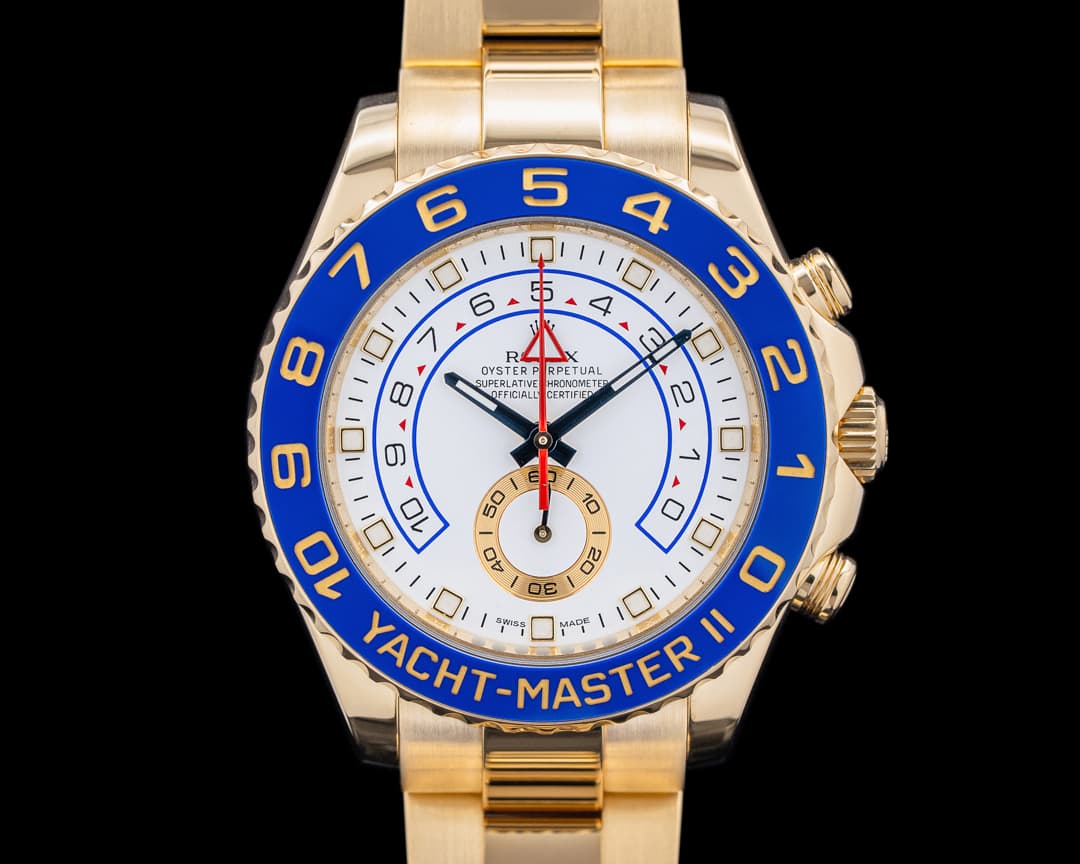 Rolex 116688 Yacht-Master II 18K Yellow Gold White Dial