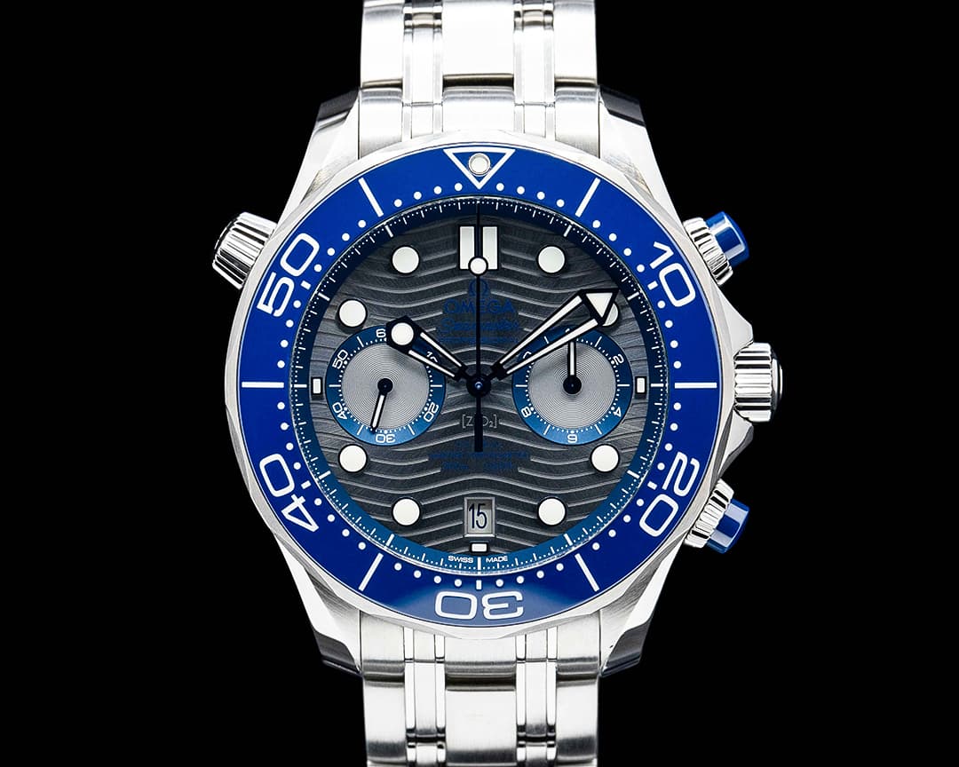 Omega Seamaster Diver 300M Chronograph SS Gray Dial