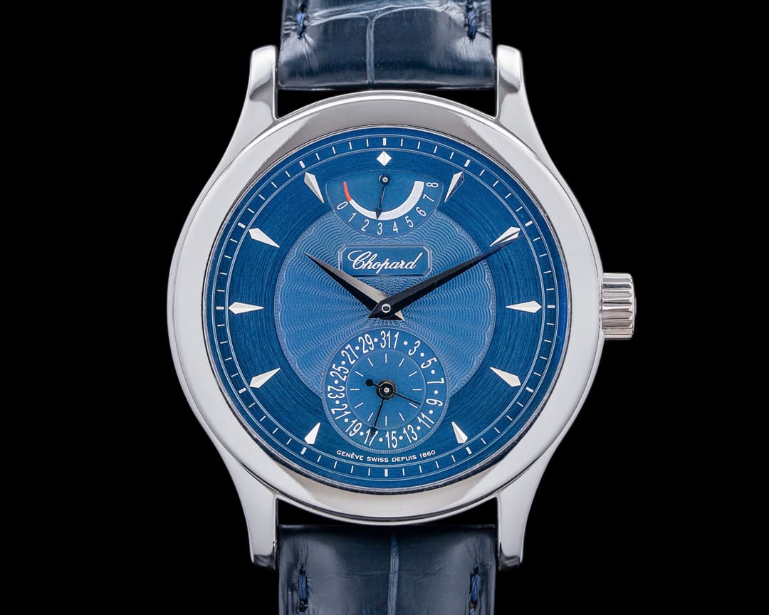 Chopard 16/1863 LUC Quattro Platinum Blue Dial LIMITED