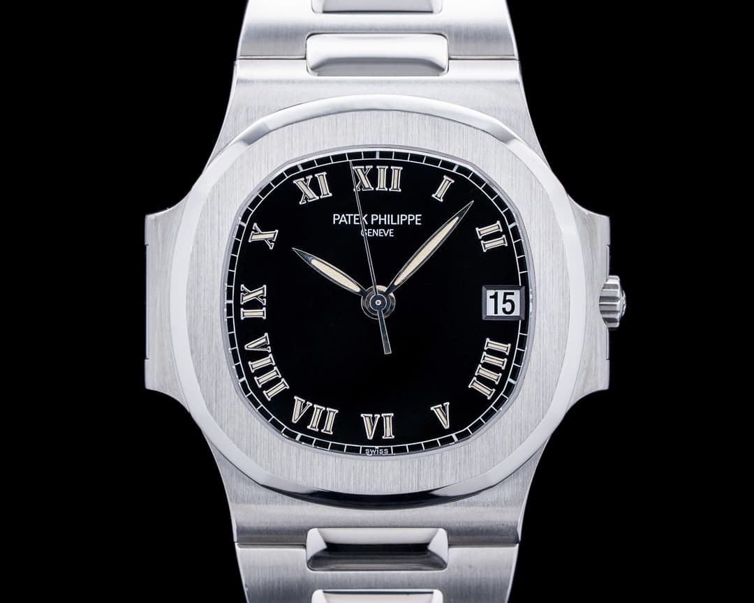 Patek Philippe 3800/1A-001 Nautilus Black Roman Numeral Dial Stainless Steel