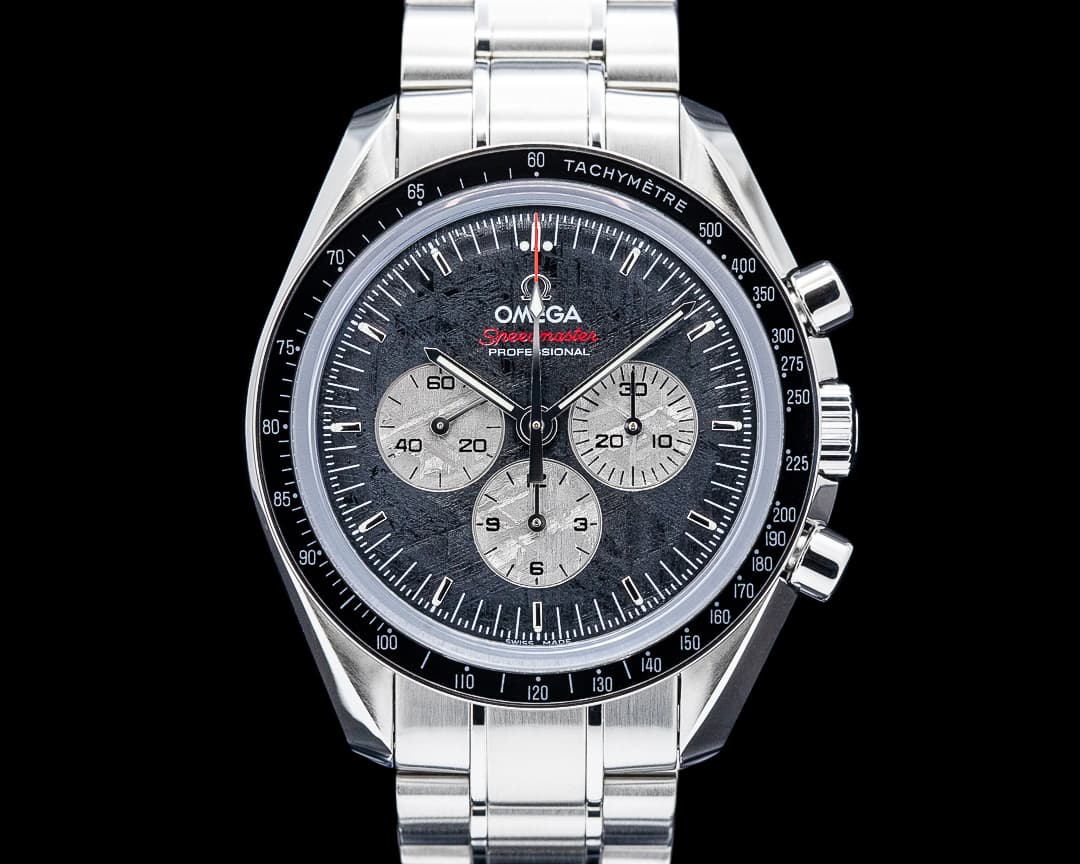 Omega Speedmaster Apollo-Soyuz SS Meteorite Dial